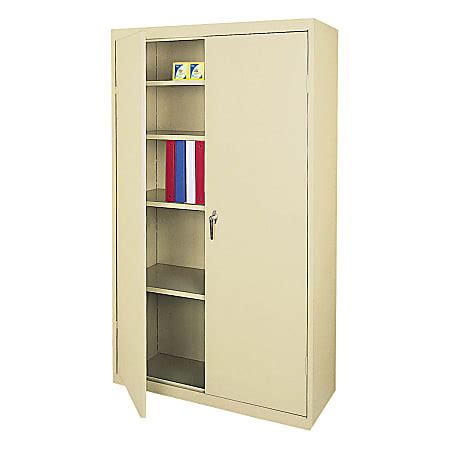 realspace 72 steel storage cabinet with 4 adjustable shelves|realspace 36 inch cabinet.